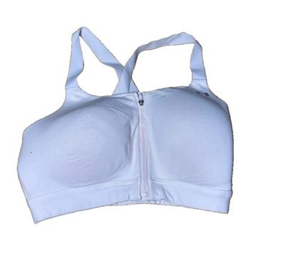 Under Armour Women's Infinity High Impact Front Zip Sports Bra 1293829 36DD Pink